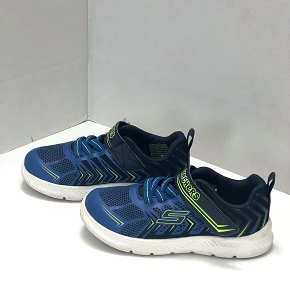 SKECHERS‎ Flex 2.0 Sneakers Toddler Sz 9 Blue Mesh Casual Stretch Athletic Shoes - Picture 5 of 13